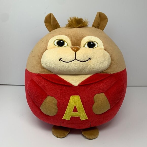 Ty Beanie Ballz 12'' Plush ALVIN Red Chipmunk Stuffed Plush Ball  Red Outfit 034 - Picture 1 of 8